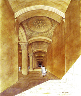 Title: Beautiful gate - Description: RECONSTRUCTION OF THE UNDERGROUND PASSAGEWAY OF THE DOULBLE HULDAH GATES